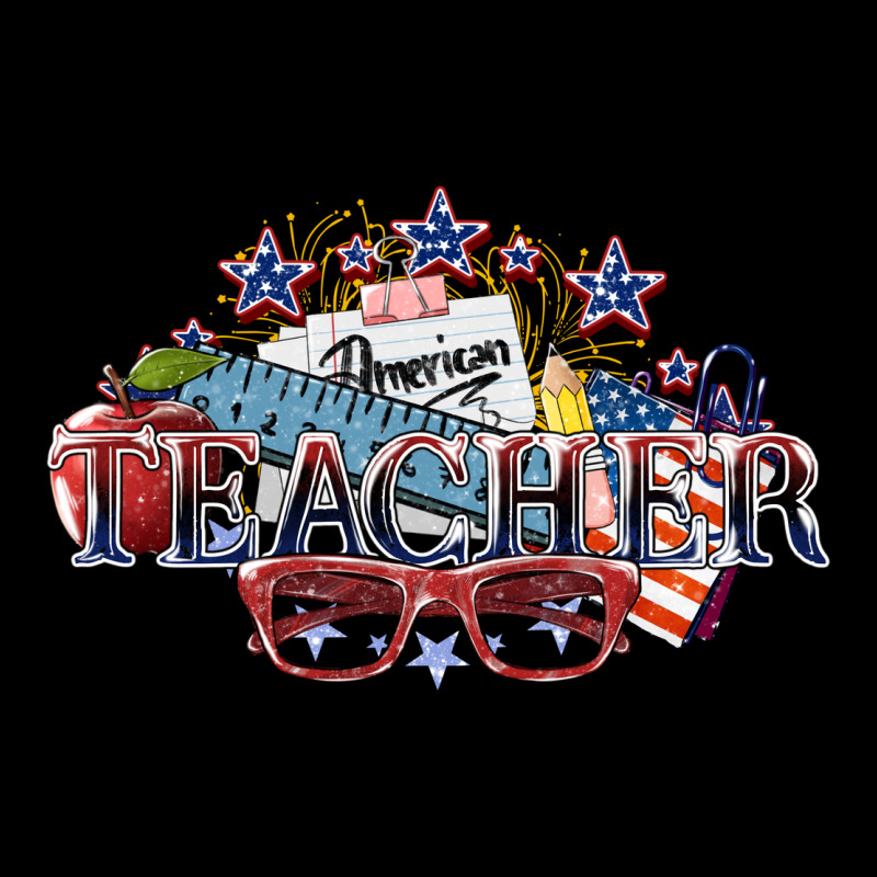 American Teacher 4th Of July Premium Tee by HowdyJamesFarm | Teevron