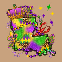Louisiana Map Mardi Gras Olivia Vintage Tee | Teevron