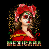 Sugar Skull Girl With Mexicana Heavy Core Tee | Teevron