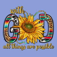 With God All Things Are Possible With Sunflower Bbs Long Sleeve Tee | Teevron