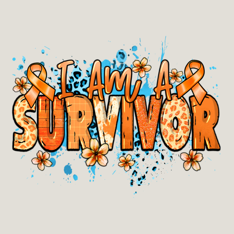 I Am A Survivor Orange Ribbon Kidney Cancer Heavy Core Tee by NancyCooperArtShop | Teevron