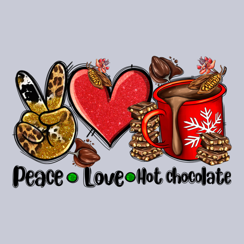Peace Love  Hot Chocolate Heavyweight Hoodie by AdoDesignShop | Teevron