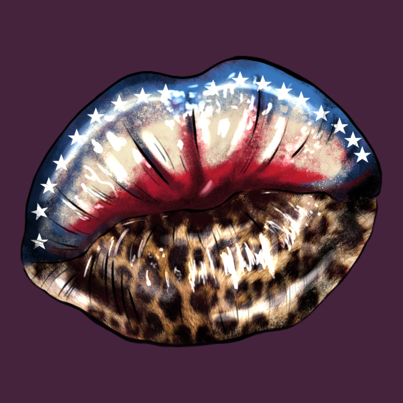 American Lip Leopard 4th Of July Premium Tee by HowdyJamesFarm | Teevron