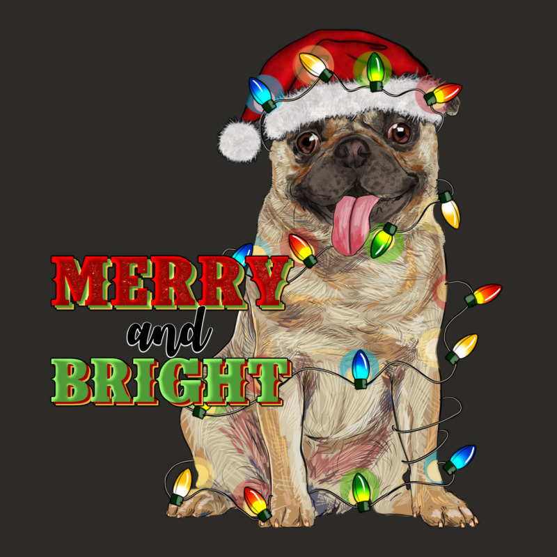 Merry And Bright Pug Heavy Core Tee by RanaPortraitStore | Teevron