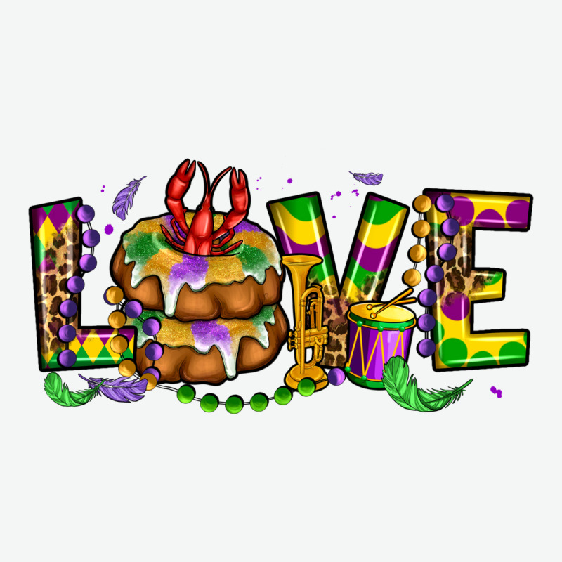 Mardi Gras Love Urban Heavy Tee by OliviaCreatesArt | Teevron