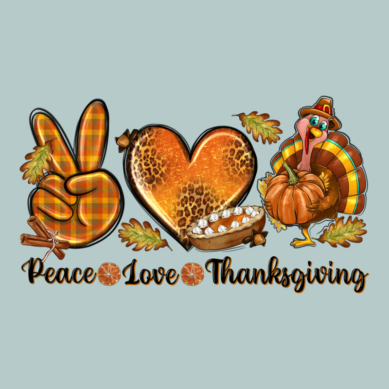 Peace Love Thanksgiving Heavy Core Tee by texasbilliewilder | Teevron