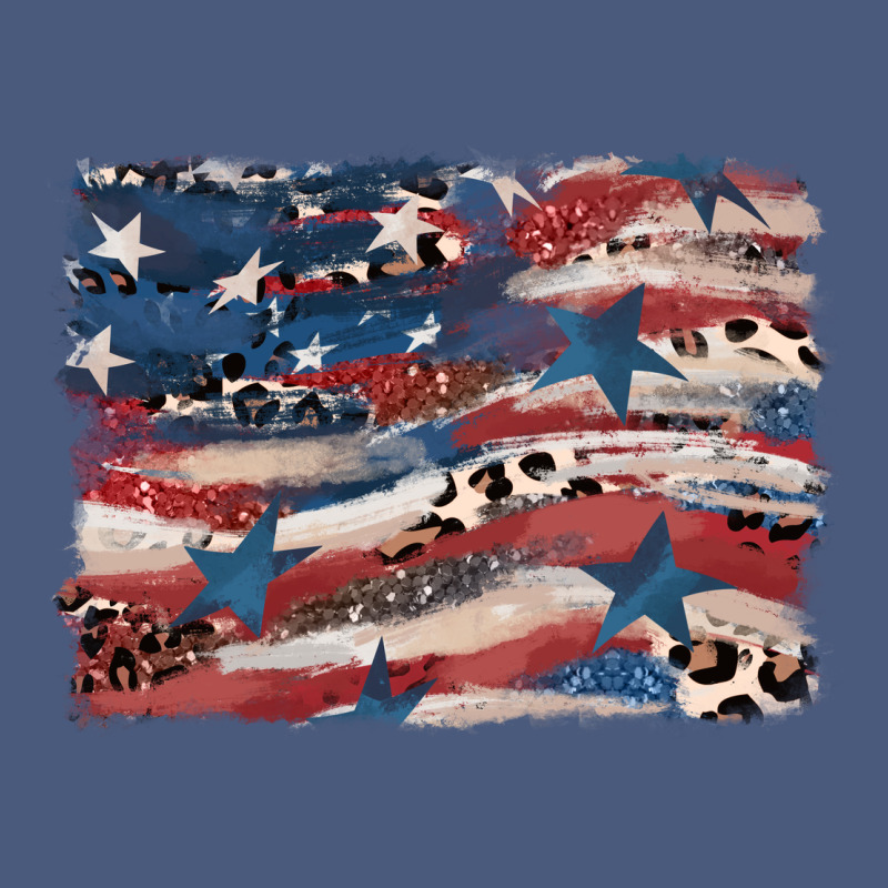 Leopard Glitter American Flag Vintage Hoodie by FaDigitalArtStudio | Teevron