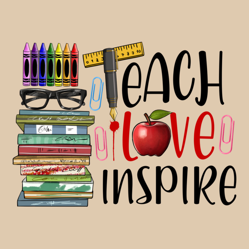 Teach Love Inspire Heavyweight Sweatshirt by BarkalooDesign | Teevron