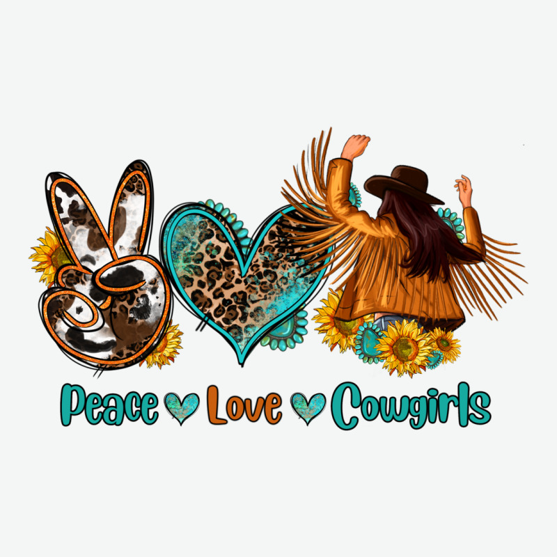 Peace Love Cowgirls Urban Heavy Tee by OliviaCreatesArt | Teevron