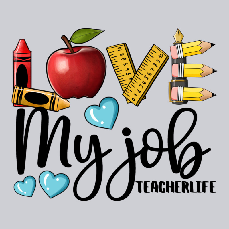 Love My Job Teacher Life Heavyweight Sweatshirt by BarkalooDesign | Teevron