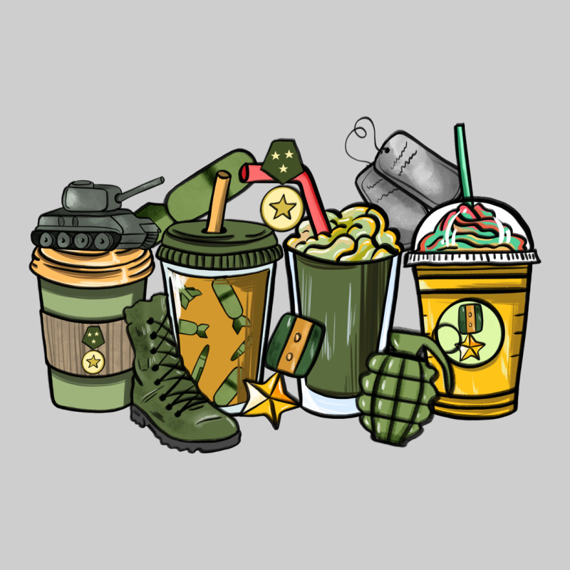 Army Coffee Cups 4th Of July Premium Tee by HowdyJamesFarm | Teevron
