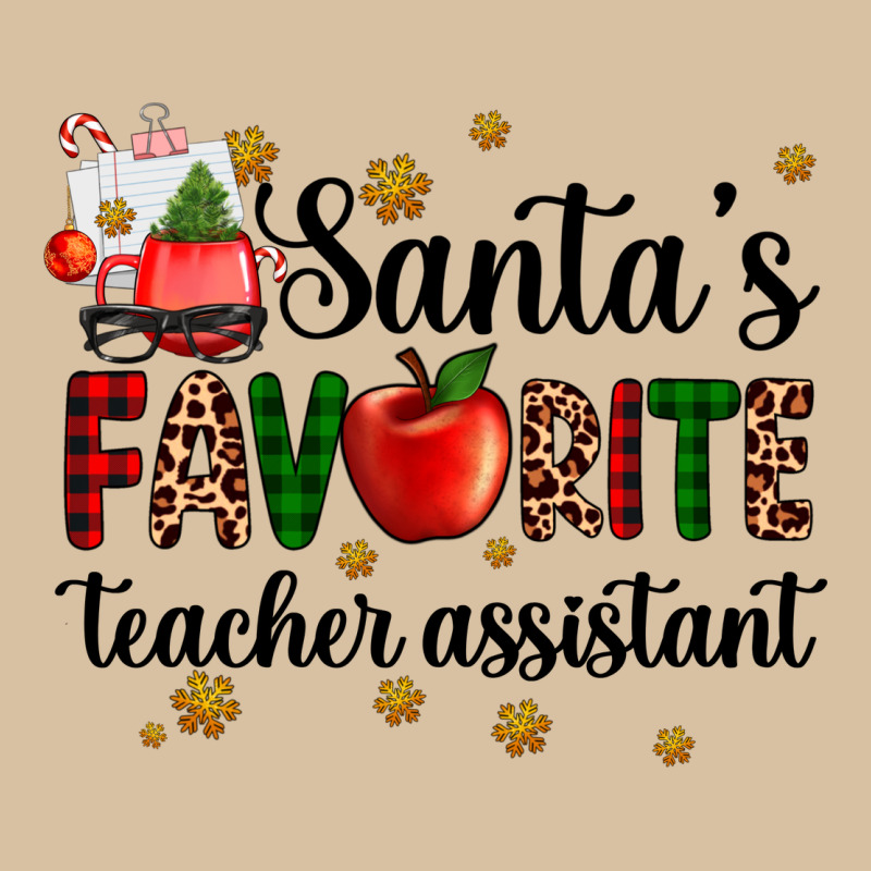 Santa's Favorite Teacher Assistant Heavyweight Hoodie by AdoDesignShop | Teevron