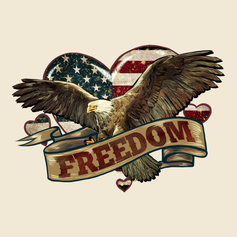 Freedom America Eagle 4th Of July Premium Tee by HowdyJamesFarm | Teevron