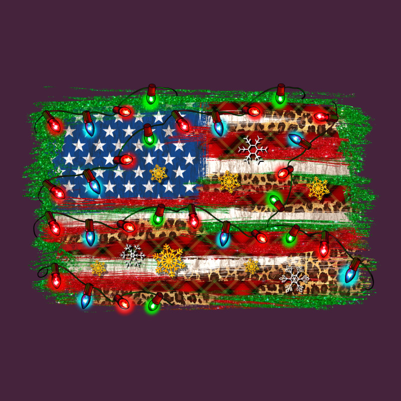Christmas American Flag 4th Of July Premium Tee by HowdyJamesFarm | Teevron