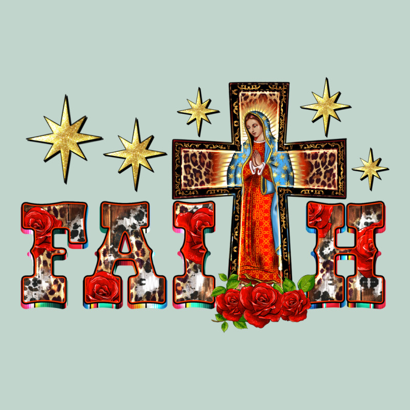 Faith Our Lady Of Guadalupe Cross Zipper Hoodie by BarkalooDesign | Teevron