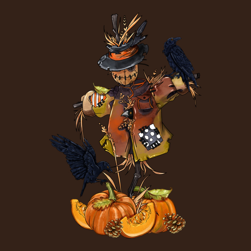 Scarecrow With Pumpkin Heavy Core Tee by texasbilliewilder | Teevron