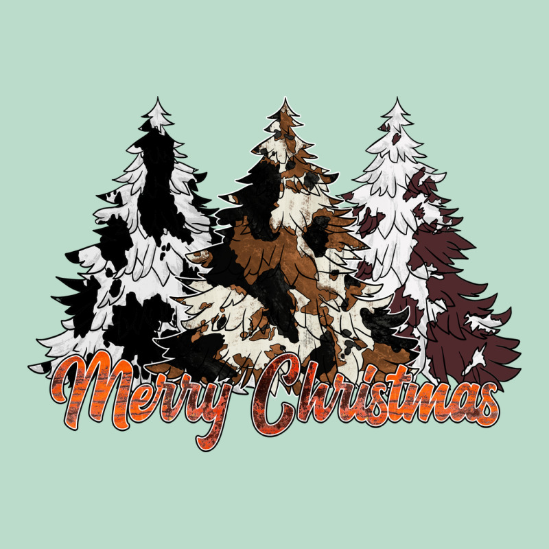 Merry Christmas Cowhide Trees Premium Hoodie by CowhideDigitalArt | Teevron