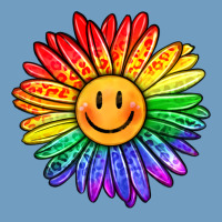 Rainbow Smiley Face Sunflower Urban Heavy Tee | Teevron