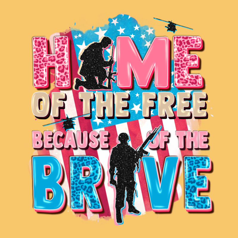 Home Of The Free Because Of The Brave Vintage Hoodie by FaDigitalArtStudio | Teevron