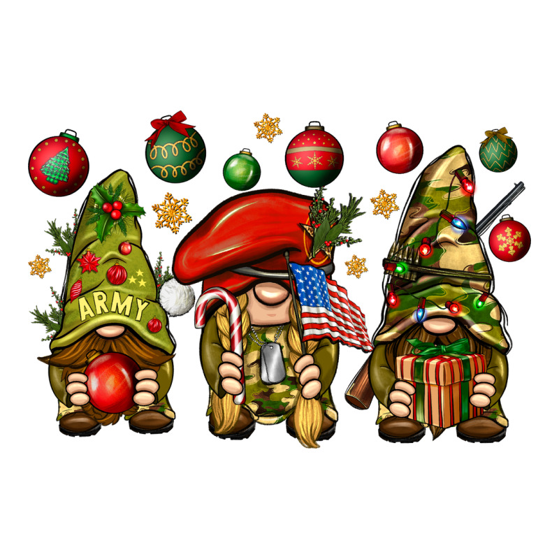 Christmas Army Gnomes 4th Of July Premium Tee by HowdyJamesFarm | Teevron
