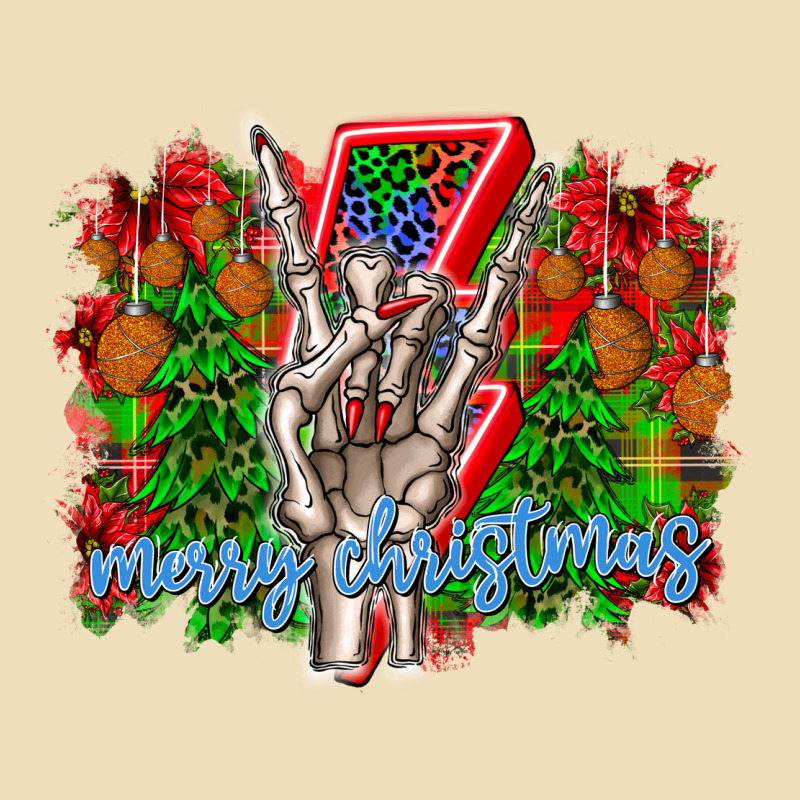 Punk Rock Merry Christmas Premium Hoodie by CowhideDigitalArt | Teevron