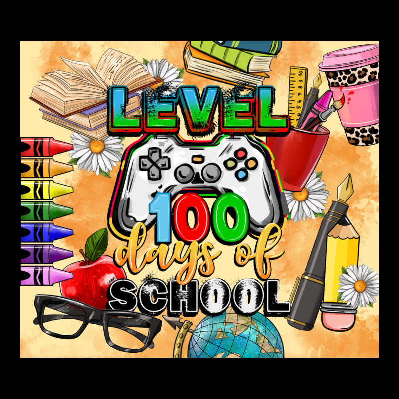 Level 100 Days Of School Ladies Tee by CowGirlArtShop | Teevron