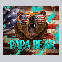 Papa Bear American Flag  Tumbler Heavyweight Sweatshirt | Teevron