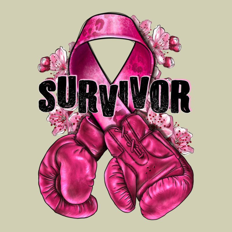 Survivor Breast Cancer With Boxing Gloves Heavy Core Tee by NancyCooperArtShop | Teevron