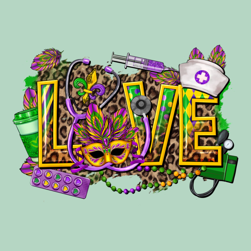 Mardi Gras Love Nurse Classic Tee by CowGirlArtShop | Teevron