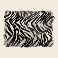 Zebra Pattern Background Zipper Hoodie | Teevron