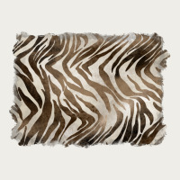 Brown Zebra Pattern Background Zipper Hoodie | Teevron