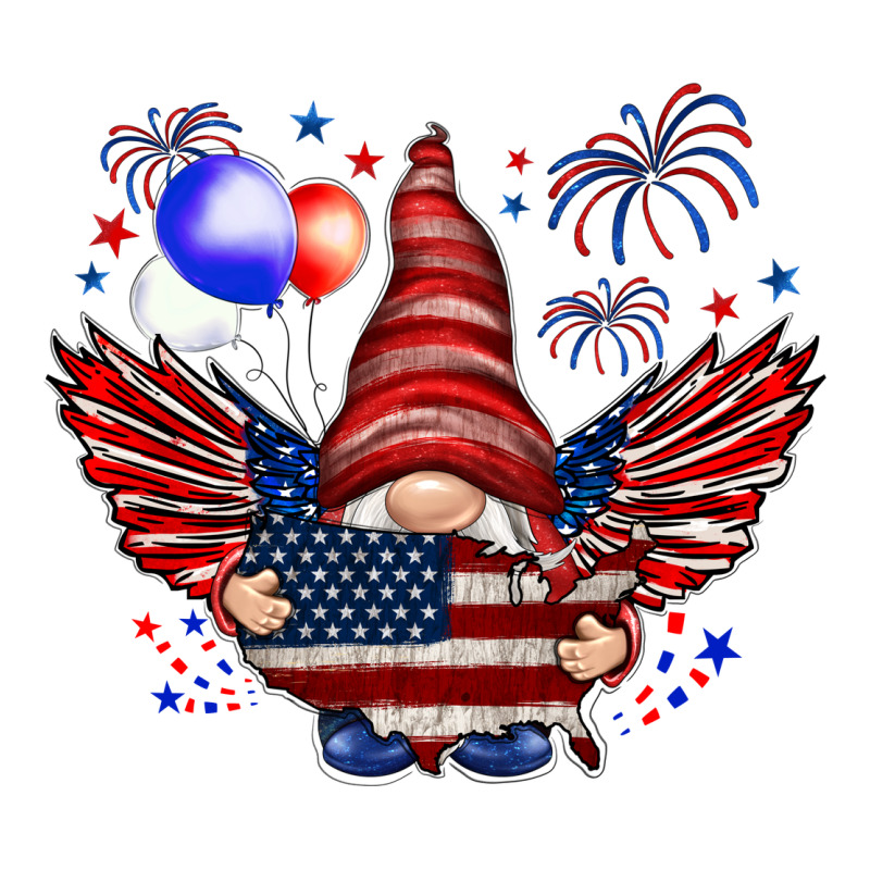 Gnome With 4th Of July Elements Premium Tee by HowdyJamesFarm | Teevron