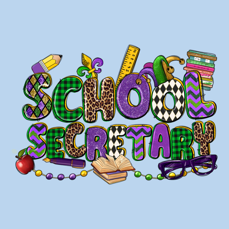 School Secretary Mardi Gras Classic Tee by CowGirlArtShop | Teevron