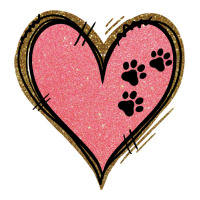 Pink Glitter Heart Premium Tee | Teevron
