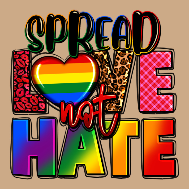 Spread Love Not Hate Vintage Hoodie by FaDigitalArtStudio | Teevron