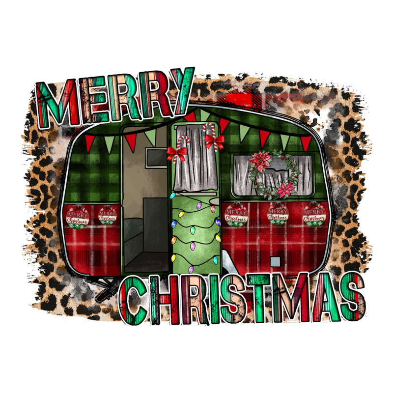 Merry Christmas Caravan Premium Hoodie by CowhideDigitalArt | Teevron