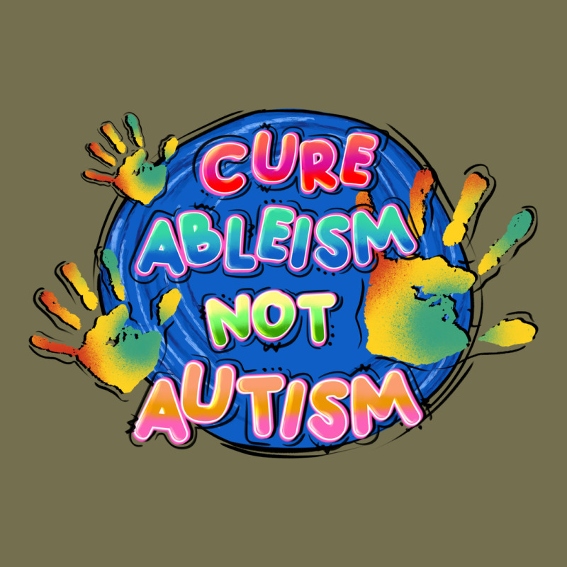Cure Ableism Not Autism Vintage Hoodie by FaDigitalArtStudio | Teevron
