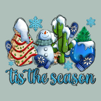 Tis The Season Christmas Tree  Cake Winter And Snowman Heavyweight Hoodie | Teevron