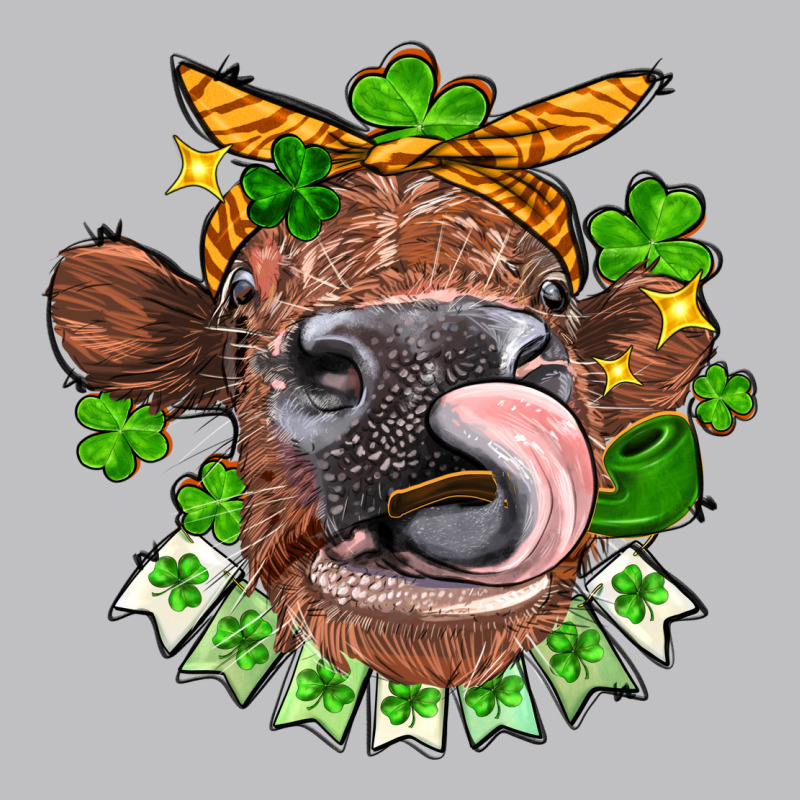 St. Patrick's Day Cow Long Sleeve Tee by FaDigitalArtStudio | Teevron