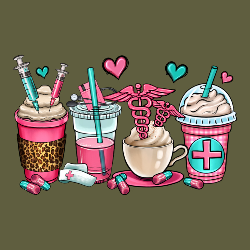 Nurse Coffee Cups Vintage Tee by OliviaCreatesArt | Teevron