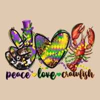 Peace Love Crawfish Mardi Gras Classic Tee | Teevron