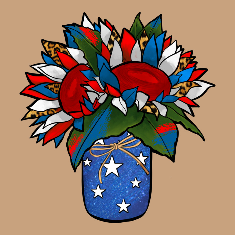 Patriotic Sunflower In A Jar Vintage Tee by Jasminsmagicworld | Teevron