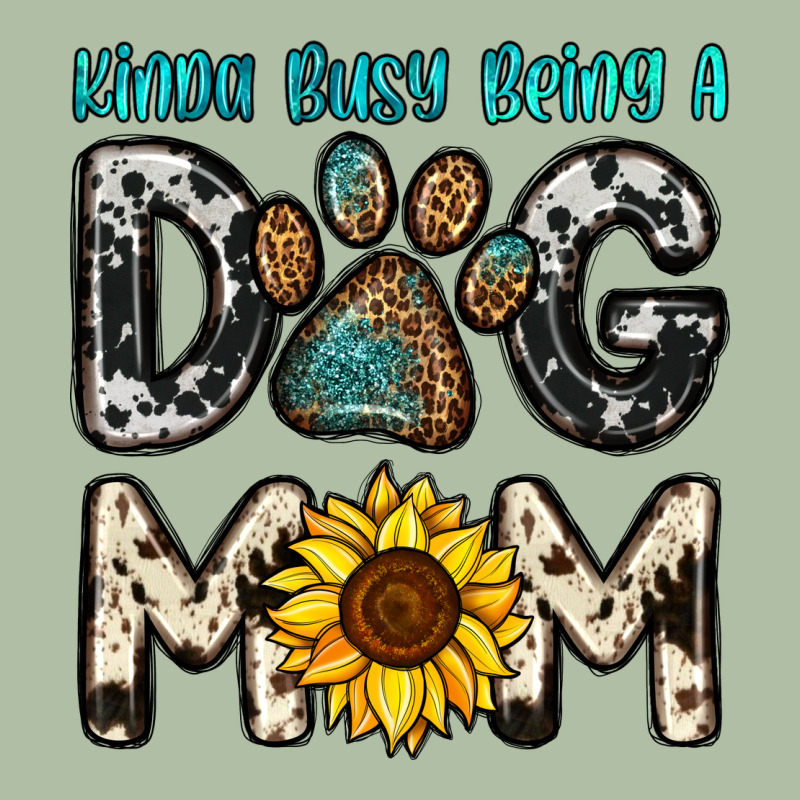 Kinda Busy Being A Dog Mom Urban Heavy Tee by OliviaCreatesArt | Teevron