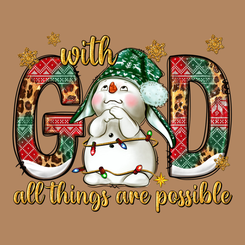 With God All Things Are Possible With Snowman Bbs Long Sleeve Tee by BundleAndBundleShop | Teevron