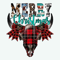 Merry Christmas Bull Skull Premium Hoodie | Teevron