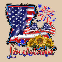 4th Of July  Louisiana Map Heavyweight Sweatshirt | Teevron