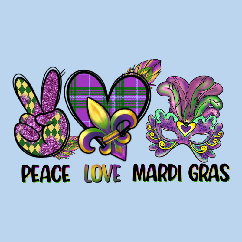 Peace Love Mardi Gras Classic Tee by CowGirlArtShop | Teevron