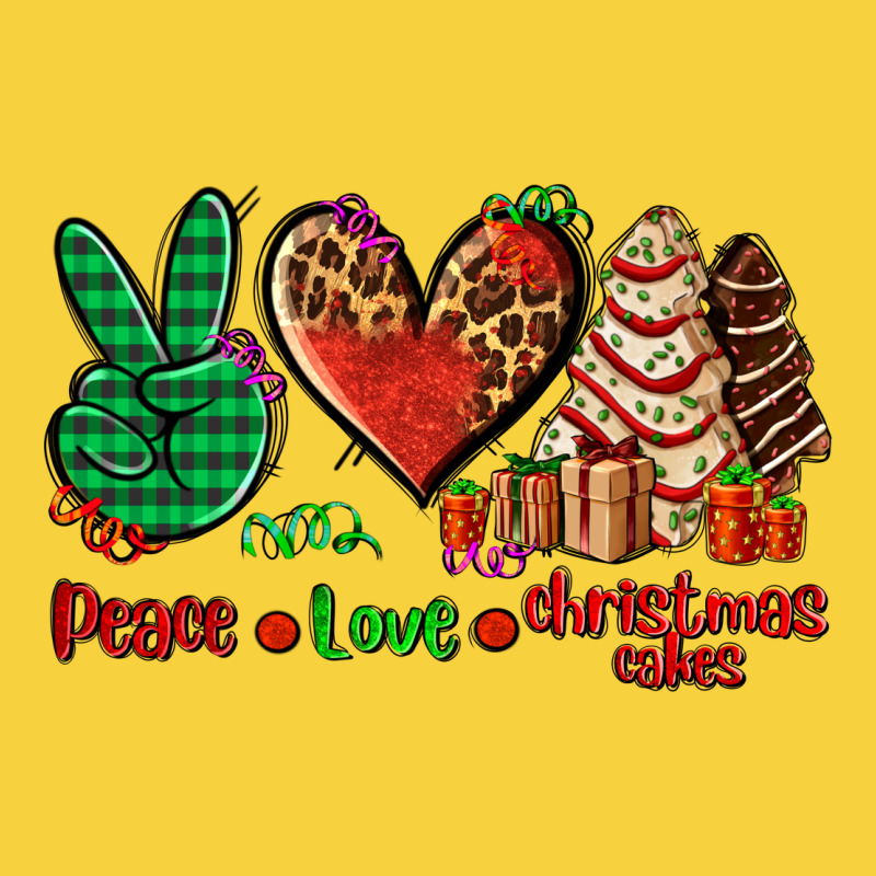 Peace Love Christmas Cakes Premium Sweatshirt by AdoDesignShop | Teevron