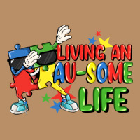 Living An Au-some Life Autism Awareness Day Vintage Hoodie | Teevron