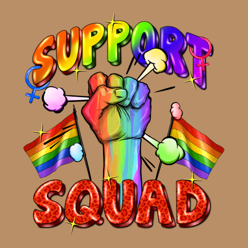 Support Squad Pride Vintage Hoodie by FaDigitalArtStudio | Teevron